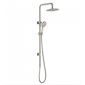 Kaya Brushed Nickel Twin Shower